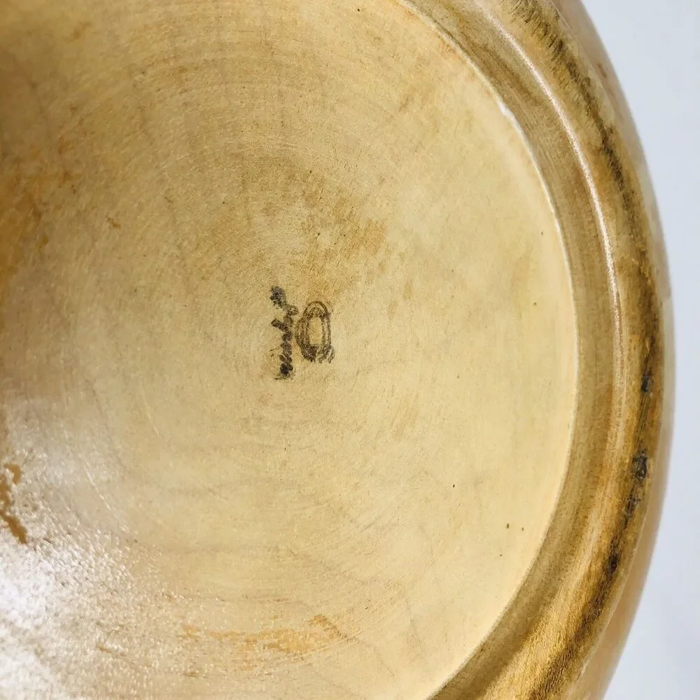 Antique Vintage Round Wooden Fruit / Salad / Dough Bowl, 11